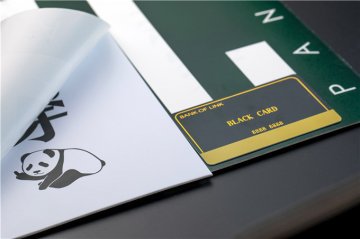 逆向磨砂，雙層雙面印刷厚紙卡1